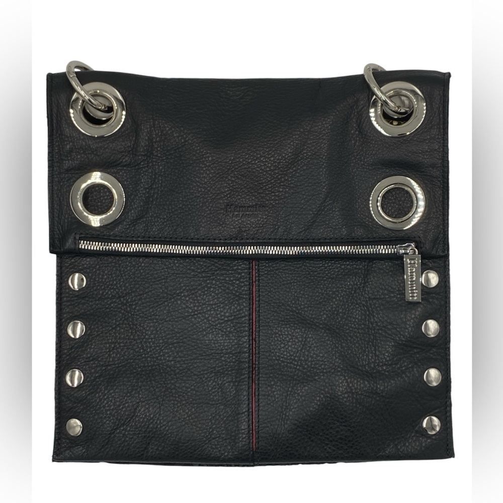 Hammitt Montana Large Reversible Black Leather Crossbody Bag RARE - Picture 4 of 10